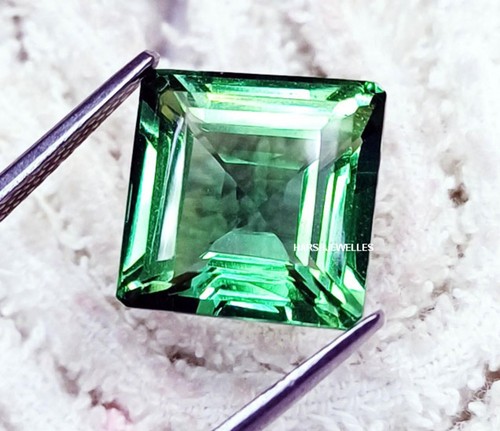 Loose Gemstone Natural Green Amethyst 10 to 12 Ct Certified Single H450 - Picture 7 of 9