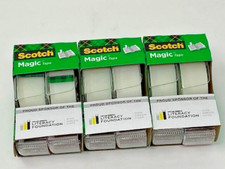 6-Rolls Scotch Magic Tape in Dispenser, 3/4 x 300 Inches, Matte Clear.