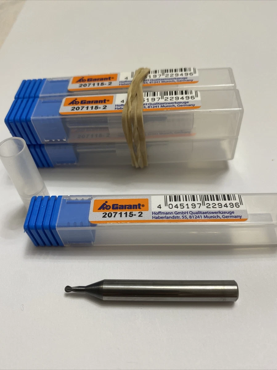1x VHM-Vollradiusfräser 2 mm 207115-2 | eBay
