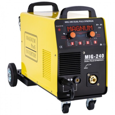 Schweißgerät MIG 240 DUAL PULSE MIG/MAG/MMA/WIG Lift DC/CPOT/SPOT/SYNERGIE/MCU
