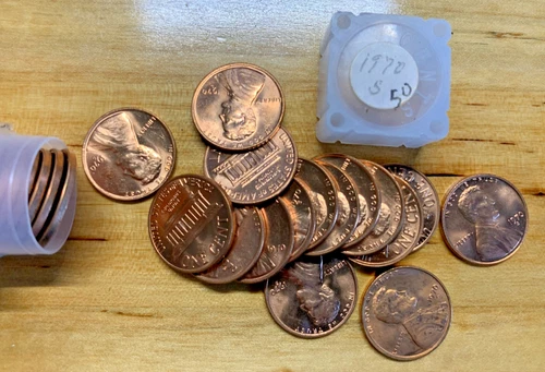 1970-S Lincoln Memorial Cent (BU Roll)