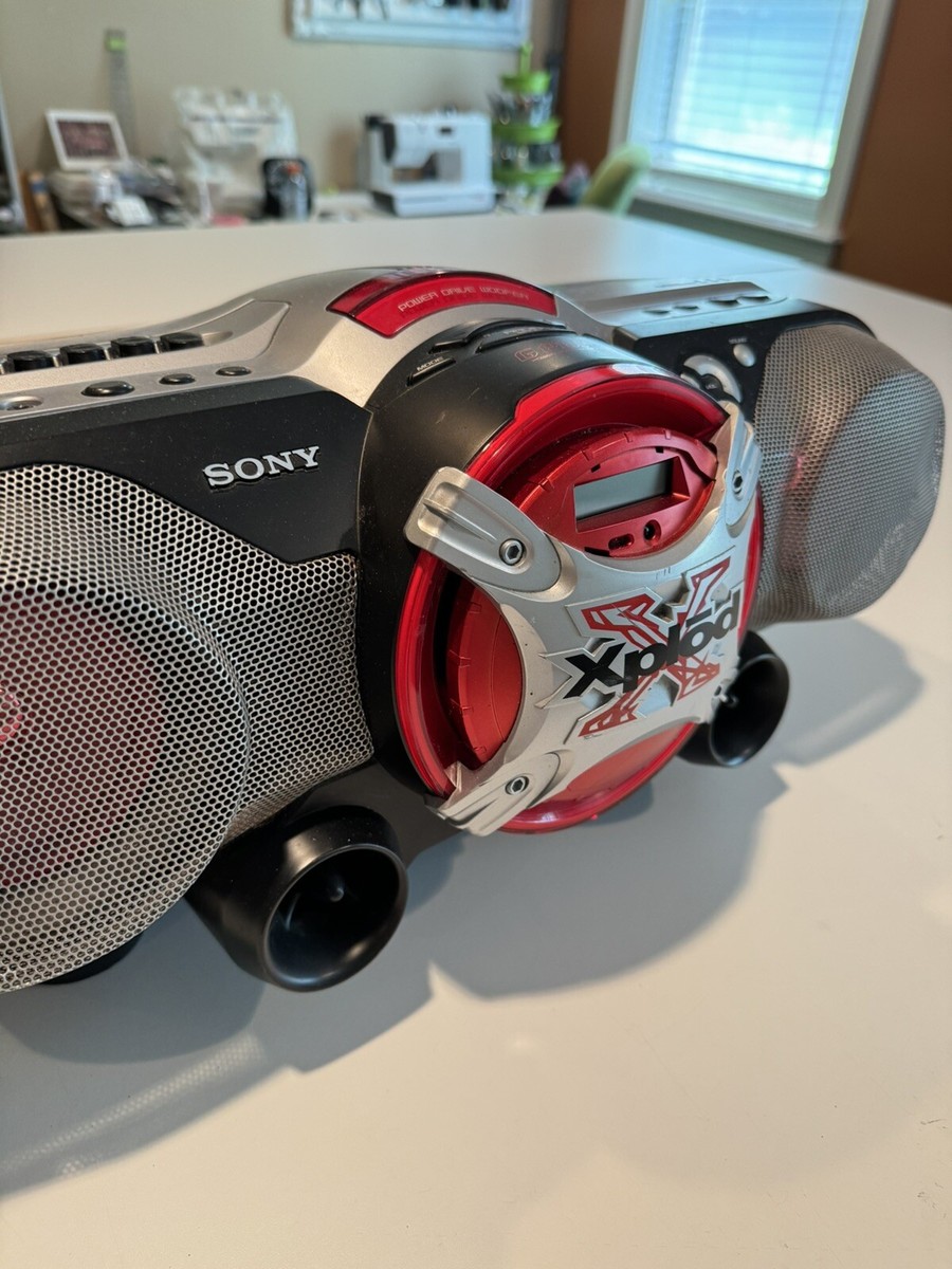 Sony Xplod CFD-G505 Mega Bass AM FM Radio CD Cassette Boom Box