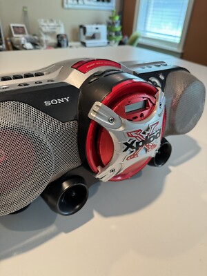 Sony Xplod CFD-G505 Mega Bass AM FM Radio CD Cassette Boom Box