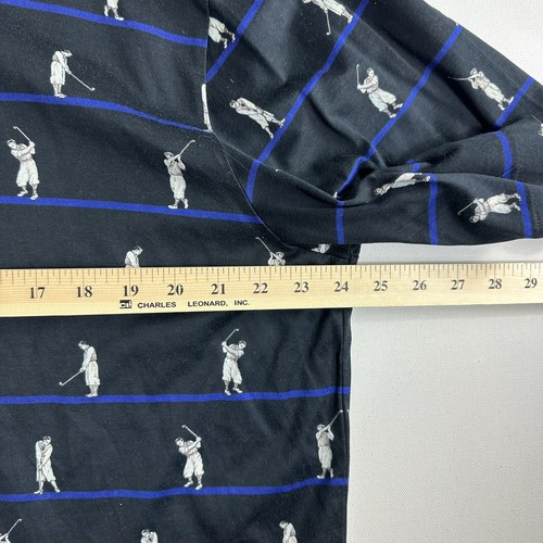 Vintage Ralph Lauren Mens Polo Shirt Large All Over Print Short Sleeve Golf - Picture 6 of 10
