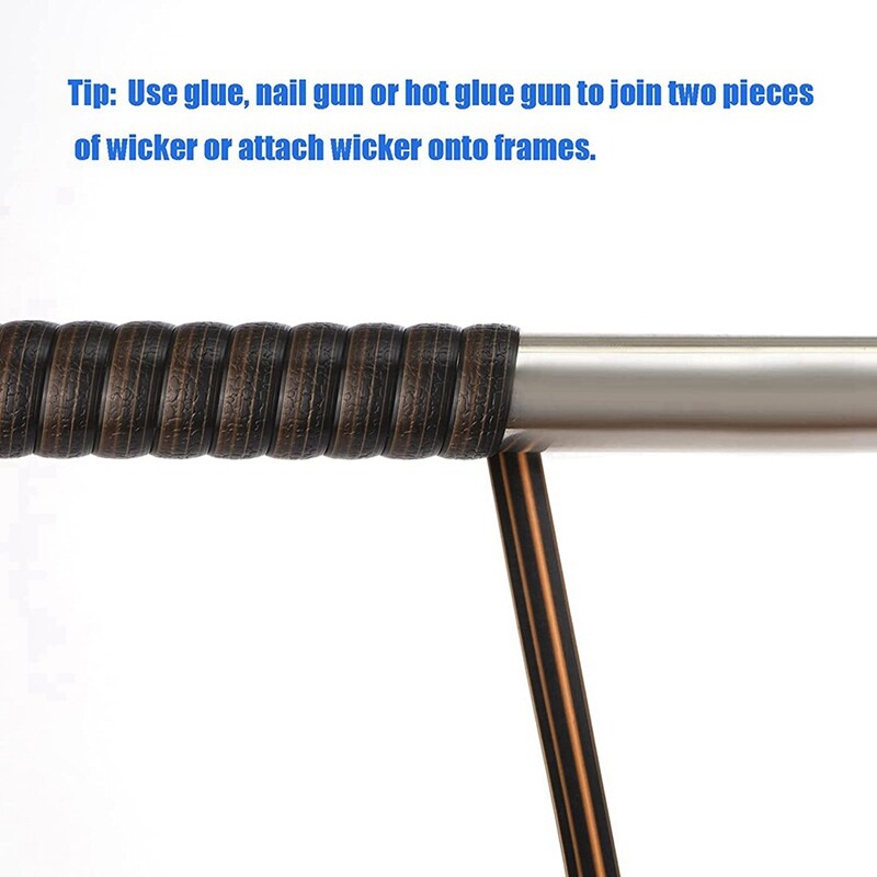 Wicker Repair Kit, Plastic Rattan for Patio Chair Repair Flat