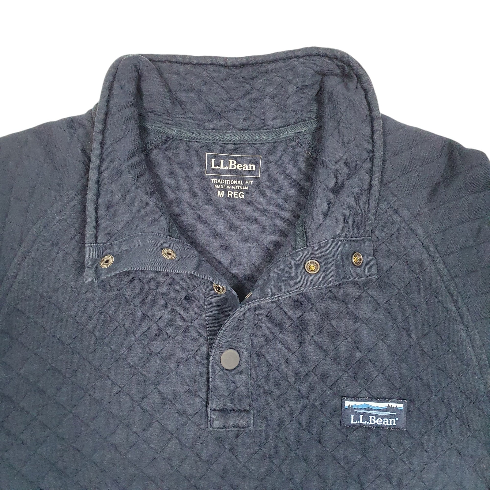 L.L.BEAN 1/4 Quarter Zip Vintage Attorneys Jumper Sweatshirt Mens M image 2