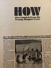 Glen Campbell, Two Page Vintage Clipping