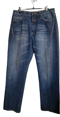 Vintage Marithe Francois Girbaud Jean Mens 33 Blue Y2K Embroidered