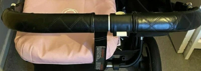 x2 Zip On Faux Leather Handle Bar Covers For Bugaboo Donkey/ZIP ON COVERS ONLY