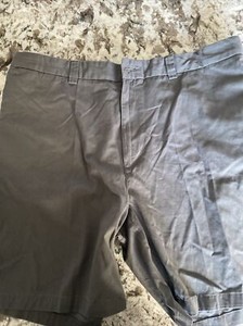 Mens Harbor Bay Shorts  Olive Flat Front size 44  Cotton