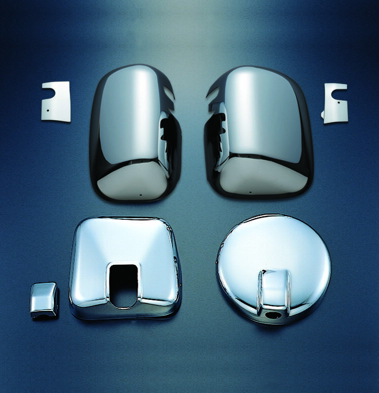 Jet Inoue 570625 Side Mirror Cover Set 4 Pieces NEW Giga Silver