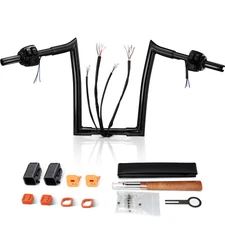 12'' Prewired Handlebar & Switch Kit for Harley 1996-2006 Sportster Dyna Softail