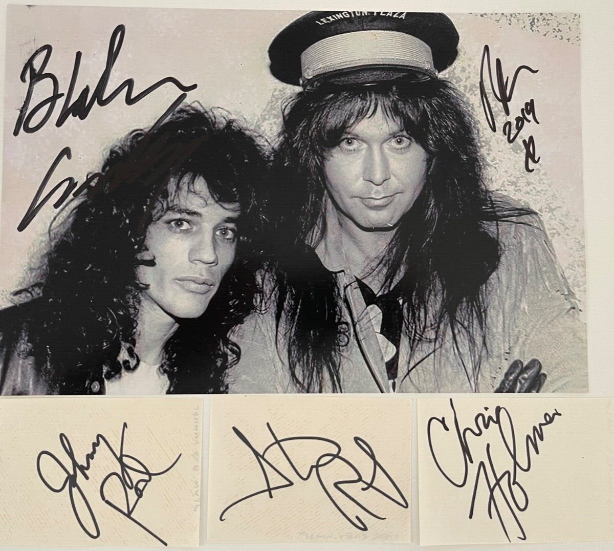 Wasp Blackie Lawless Chris Holmes signed Autographed full classic