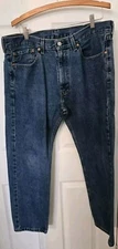 Levi's Jeans Mens 36x29 Blue 505 Regular Fit Straight Leg Medium Wash Tag 