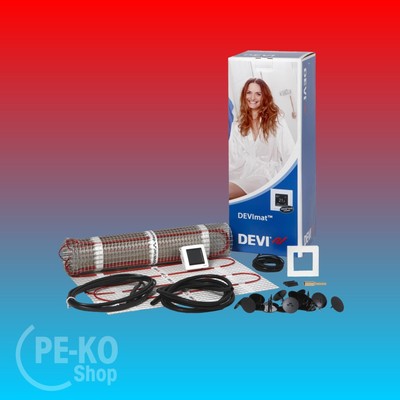 NEU DEVI 5,0 m² Devimat Dünnbett-Set m. Regelung Devireg Touch Fußbodenheizung