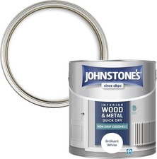 Johnstone's - Interior Wood and Metal Paint - Eggshell Finish - Brilliant White