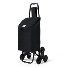  Carrello Spesa con 3 Ruote per Saliscale Carrello Portaspesa Pieghevole Borsa