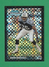ANDRE WOOLFOLK 2003 Bowman Chrome Xfractor RC #170 Titans Rookie Card NFL #/250*. rookie card picture