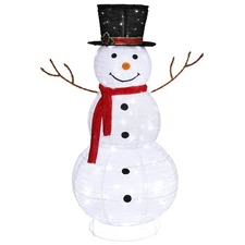 VINGLI Snowman Outdoor Christmas Decorations with 90 LED Lights Lighted Snowm...