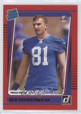 2021 Panini Donruss Rated Rookie Press Proof Red Ben Skowronek #325 4n2