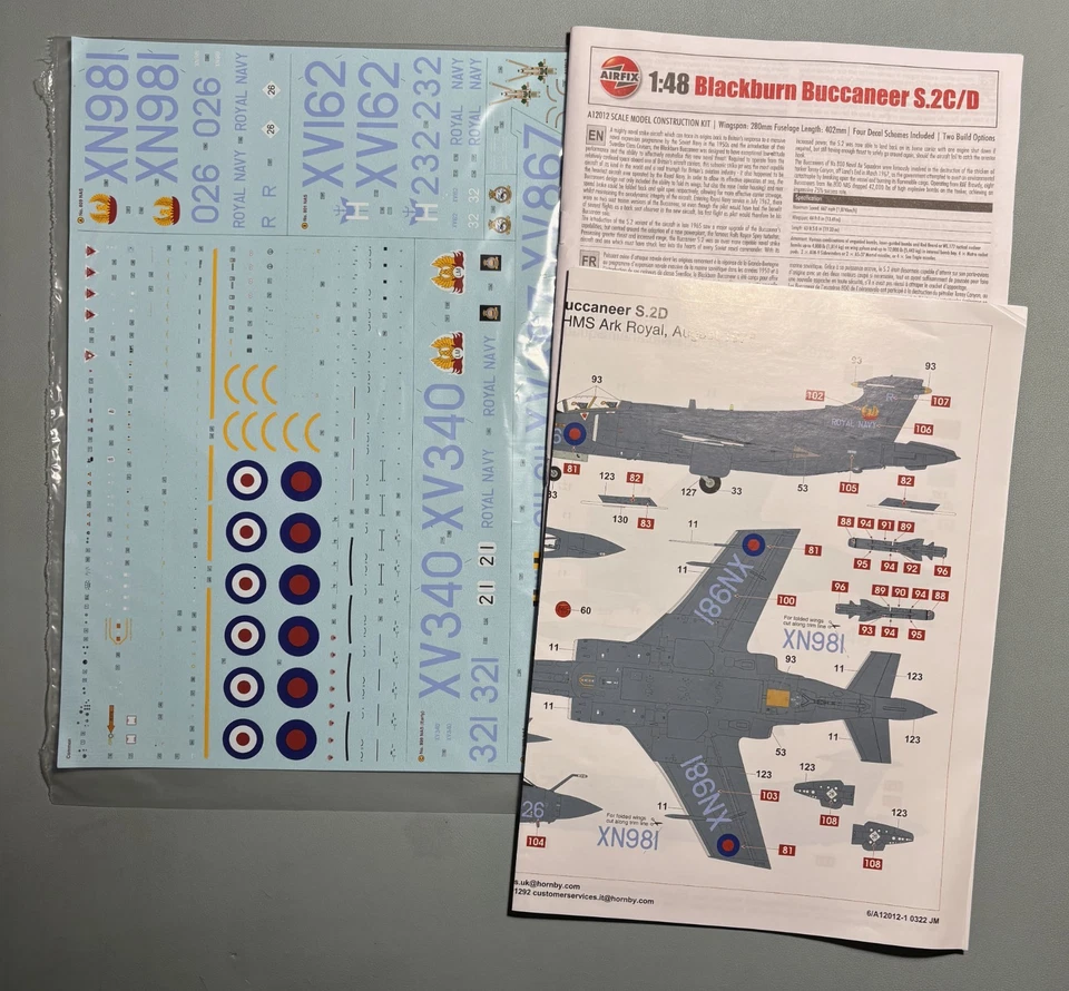 AIRFIX A12012 - BLACKBURN BUCCANEER S.2C/D - 1/48 PLASTIC KIT - Immagine 2 di 2