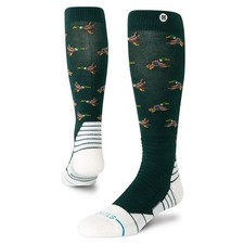 Stance Medium Poly Over-the-Calf Unisex Snow Socks, Huntin/Pine, Large