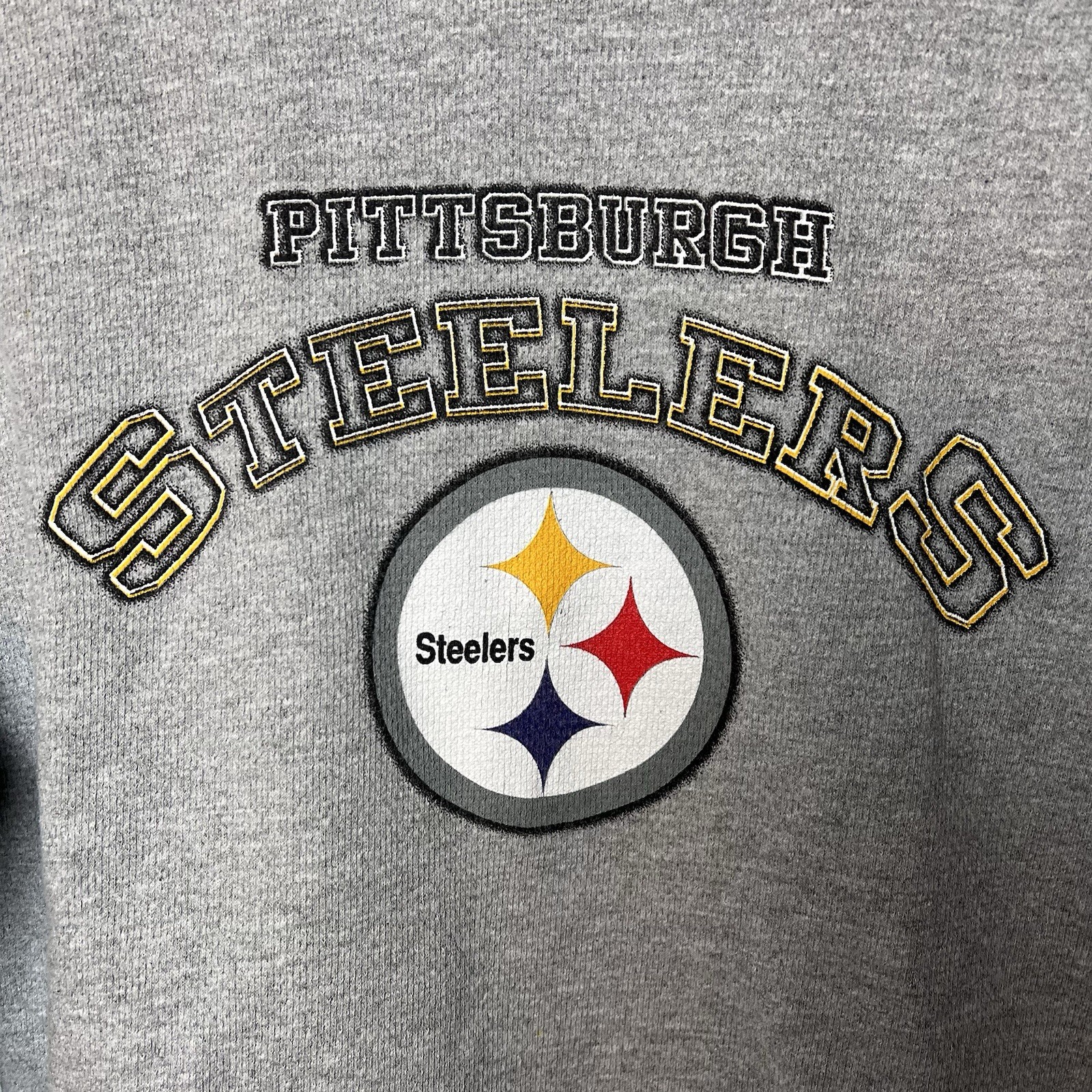 Pittsburgh Steelers Thermal Long Sleeve Youth Kids L Gray Mighty Mac Sports