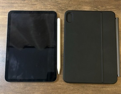 WiFi Only Apple iPad Mini 6th Gen 256GB Space Gray With Apple Pencil and Folio