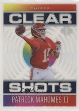 2021 Panini Illusions Clear Shots Sapphire Patrick Mahomes II #CS-2 2k3