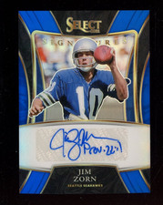 2021 SELECT BLUE PRIZM AUTOGRAPHS BLUE JERSEY VAR SSP JIM ZORN SEAHAWKS AUTO /99