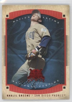 2005 Fleer National Pastime Red 121/150 Khalil Greene #1 0a3