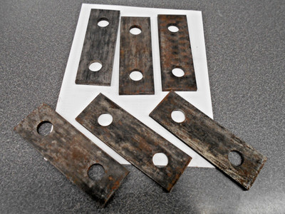 Straw or Stock Chopper Knife Replacement, Universal!  LOT of 6!!  Reversible!