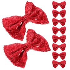 10 Pcs Embroidered Bow Hair Clip Festive for Braided Decorative Girls