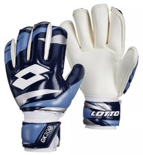 Lotto GK300 Fingersave Gloves Goalkeeper Goalie Blue Mens Size 10