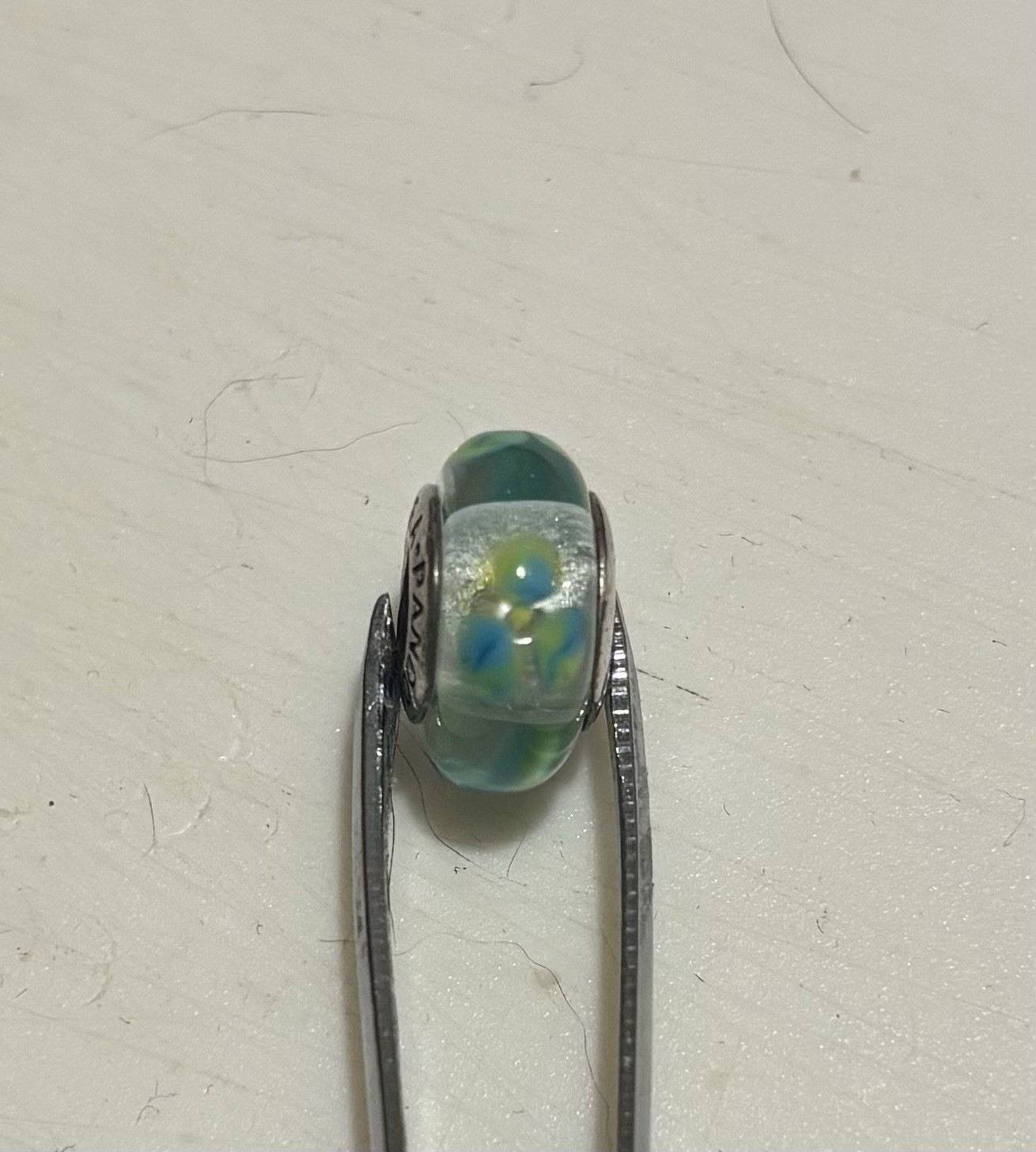 Authentic Pandora Murano Glass  Charms.  Set Of 3
