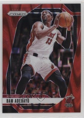 2024-25 Panini Prizm Red Seismic Prizm 58/299 Bam Adebayo #97 1ok0