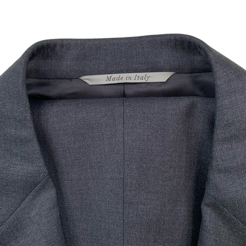 Mens 40 R Canali 1934 Solid Charcoal Grey Wool Modern Fit Suit Made Italy - Picture 22 of 24