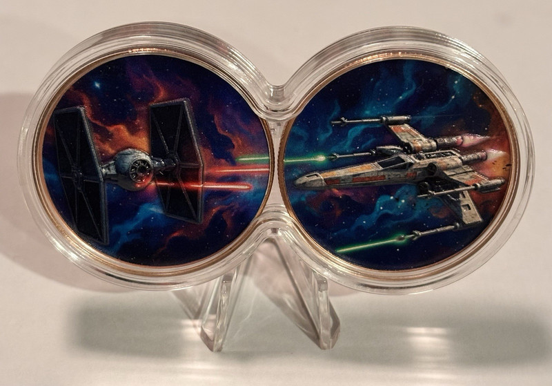 Star Wars (2) Copper 1 AVDP oz Rebel Alliance & Galactic Empire High Relie