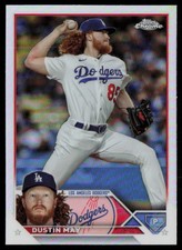 DUSTIN MAY 2023 TOPPS CHROME UPDATE REFRACTORS LOS ANGELES DODGERS #USC48