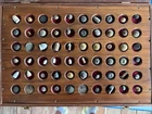 Nice Collection Of Civil War Buttons And Rare Bullets in Display