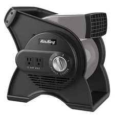 3-Speed Commercial Grade Pivoting Utility Blower, Black/Gray