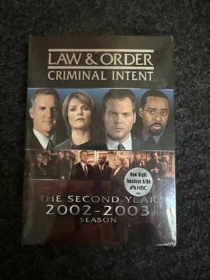 Law & Order: Criminal Intent: the Second Year 3 Disc Set (DVD, 2002) New Sealed