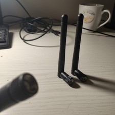 WiFi Signal Booster Antenna 2-Pack, Dual Band 2.4/5/5.8GHz 3dBi MIMO RP-SMA M...