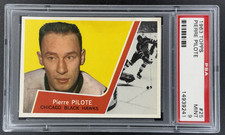 Topps 1963 Hockey Pierre Pilote PSA 9 #25