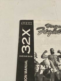 sega 32x virtua fighter Manual only