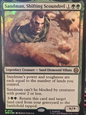 Sandman Shifting Scoundre - L Foil MTG Spiderman - NM - Rare
