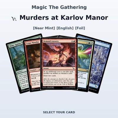 Magic The Gathering Murders at Karlov Manor - Select Your Cards (NM, Foil)