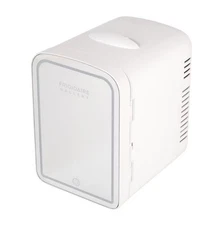 Frigidaire 6-Cans/4L Mini Fridge with Gallery Light Up Mirror EFMIS210-WHITE.DG