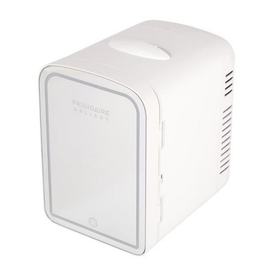 Frigidaire 6-Cans/4L Mini Fridge with Gallery Light Up Mirror EFMIS210-WHITE.DG