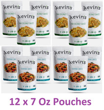 Kevin s Natural Vegan Gluten Free Simmer Sauces, 12-Pack Teriyaki Thai Coconut